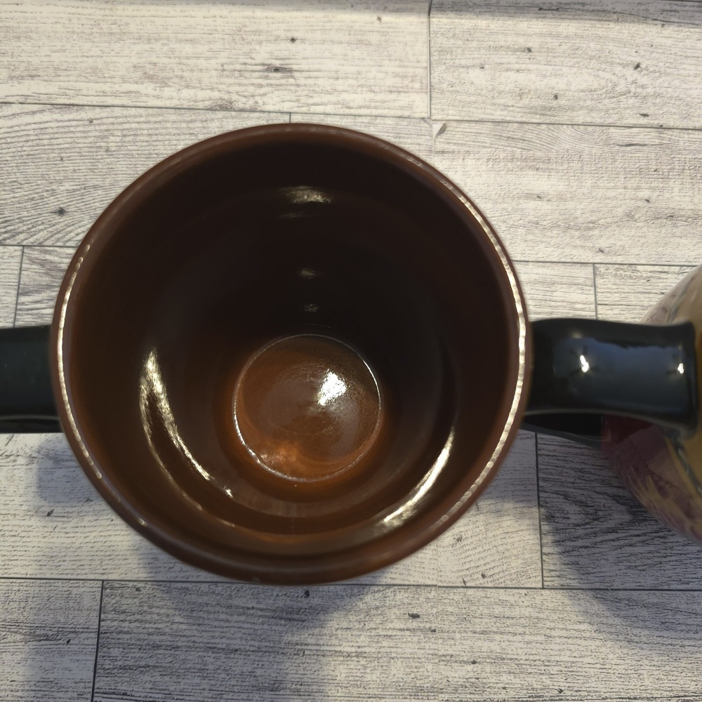 Pier 1 Sunflower Mug Set Tuscan Fall Autumn Stoneware Coffee Cup Pair - Picture 7 of 10